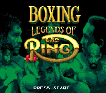 Boxing Legends of the Ring (USA) screen shot title